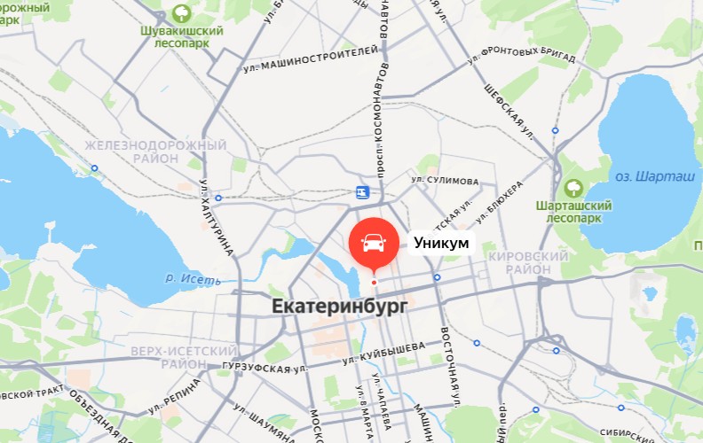 Карта: Екатеринбург, ул. Расточная, 38